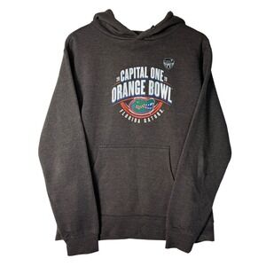 Florida Gators Orange Bowl 2019 Fanatics Gray Hoodie Pullover Sweatshirt Mens M